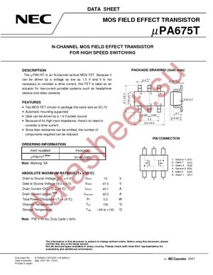 UPA675T-T1-A datasheet  